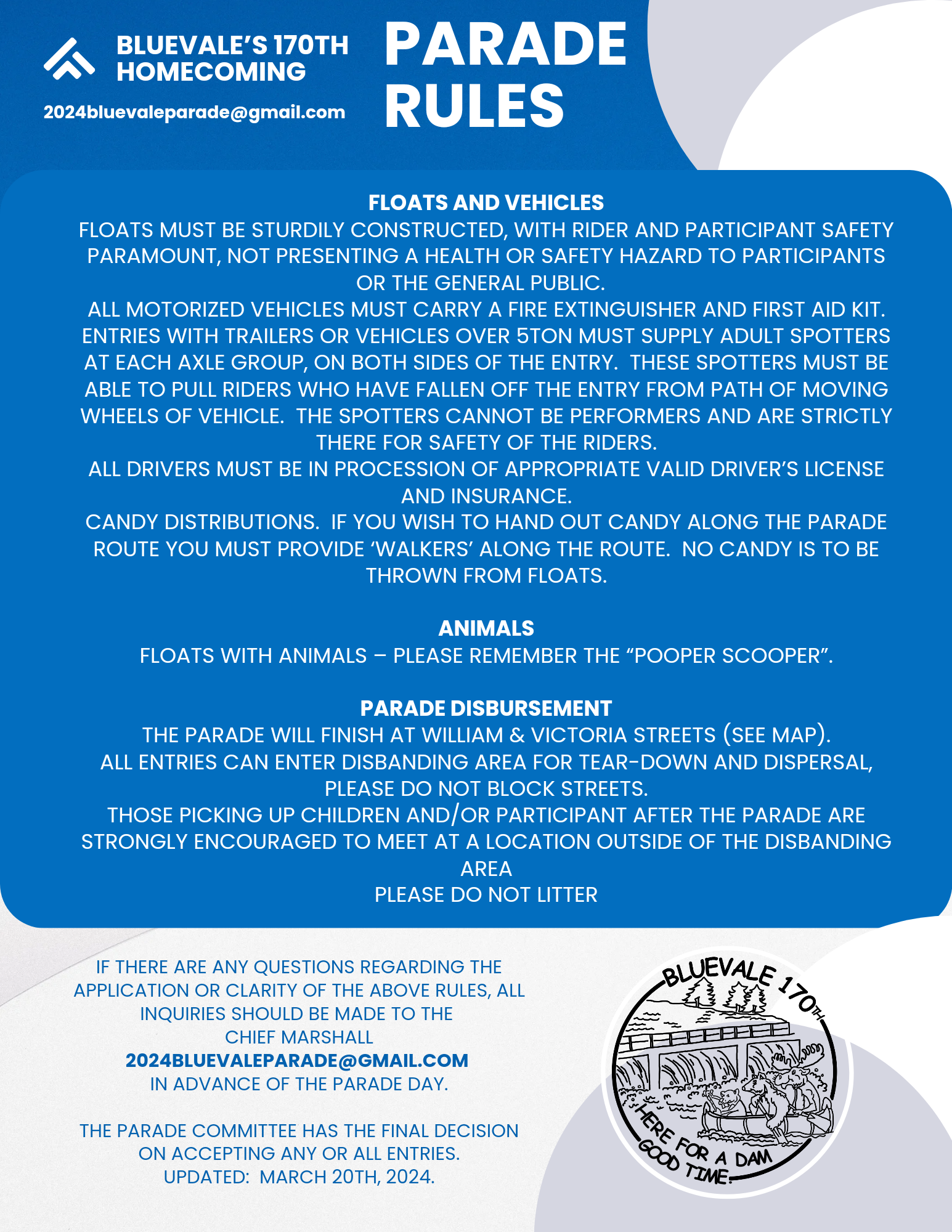 <h1><a style="color:green" href="assets/2024 Bluevale Homecoming Parade rules registration 240321.pdf" target="_blank">Registration</a></h1>